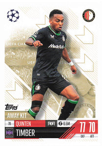 2024-25 Topps UEFA Club Competitions Match Attax Quinten Timber #78
