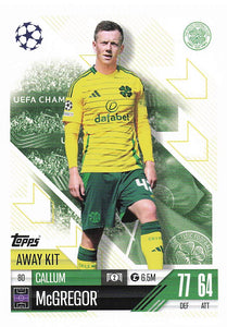 2024-25 Topps UEFA Club Competitions Match Attax Callum McGregor #80