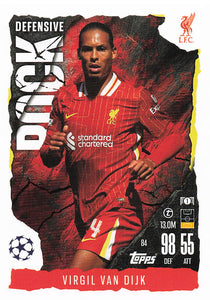 2024-25 Topps UEFA Club Competitions Match Attax Virgil Van Dijk #84