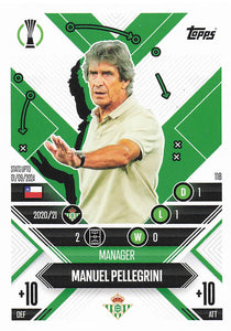 2024-25 Topps UEFA Club Competitions Match Attax Manuel Pellegrini #118