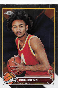 2023-24 Topps Chrome Basketball Kobe Bufkin #197 RC