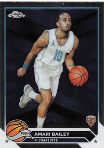 2023-24 Topps Chrome Basketball Amari Bailey #172 RC