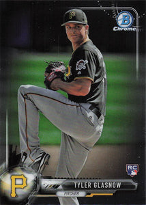 2017 Bowman Chrome Baseball Tyler Glasnow #80 RC