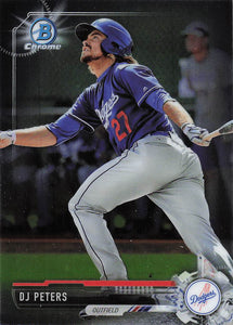 2017 Bowman Chrome Baseball Chrome Prospects DJ Peters #BCP208