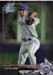 2017 Bowman Chrome Baseball Chrome Prospects Justin Dunn #BCP223