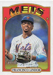 2021 Topps Heritage High Number Francisco Lindor #501