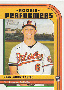 2021 Topps Heritage High Number Rookie Performers Ryan Mountcastle #RP-9 RC