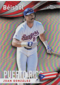 2021 Topps Chrome Beisbol Juan Gonzalez #B-14