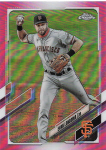 2021 Topps Chrome Pink Refractor Evan Longoria #125