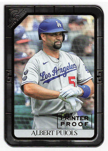 2021 Topps Gallery Printer Proof Albert Pujols #37