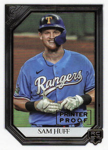 2021 Topps Gallery Printer Proof Sam Huff #126 RC