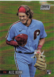 2021 Topps Stadium Club Chrome Refractor Alec Bohm #112 RC