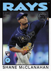 2021 Topps 1986 Topps Baseball 35th Anniversary Series 2 Shane McClanahan #86B-5 RC