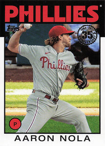 2021 Topps 1986 Topps Baseball 35th Anniversary Series 2 Aaron Nola #86B-6
