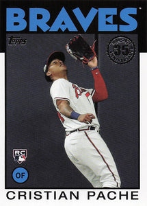 2021 Topps 1986 Topps Baseball 35th Anniversary Series 2 Cristian Pache #86B-30 RC