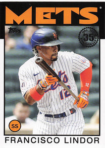 2021 Topps 1986 Topps Baseball 35th Anniversary Series 2 Francisco Lindor #86B-37