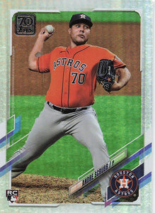 2021 Topps Series 2 Rainbow Foil Andre Scrubb #384 RC
