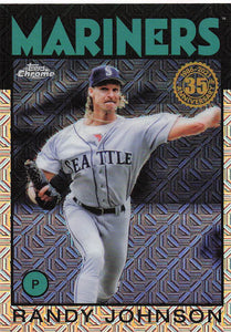 2021 Topps Silver Pack Series 2 1986 Topps Chrome Baseball Randy Johnson #86TC-55