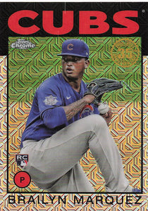 2021 Topps Silver Pack Series 2 1986 Topps Chrome Baseball Brailyn Marquez #86TC-91 RC