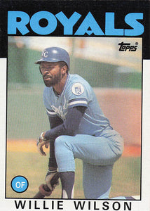 1986 Topps Willie Wilson #25