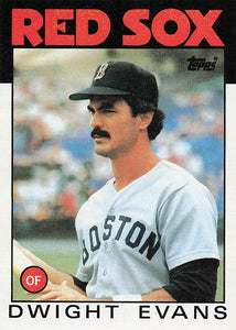 1986 Topps Dwight Evans #60