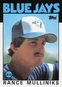 1986 Topps Rance Mulliniks #74