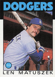 1986 Topps Len Matuszek #109
