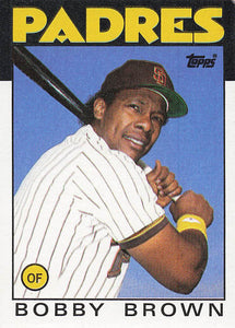 1986 Topps Bobby Brown #182