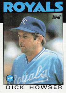 1986 Topps Dick Howser #199