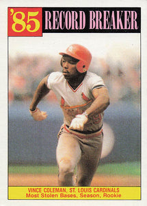 1986 Topps Vince Coleman #201