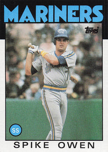 1986 Topps Spike Owen #248