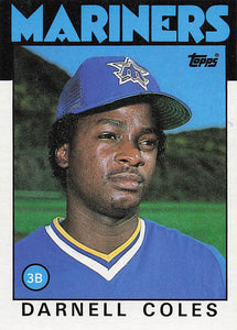 1986 Topps Darnell Coles #337
