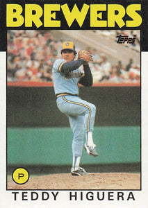 1986 Topps Teddy Higuera #347 RC
