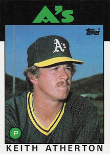 1986 Topps Keith Atherton #353
