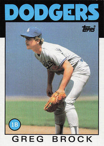1986 Topps Greg Brock #368