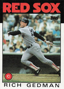 1986 Topps Rich Gedman #375