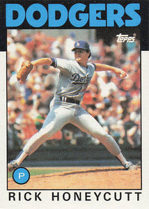1986 Topps Rick Honeycutt #439