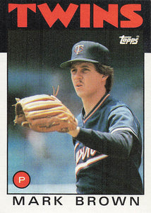 1986 Topps Mark Brown #451 RC