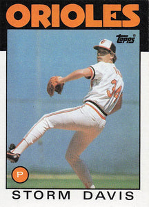 1986 Topps Storm Davis #469