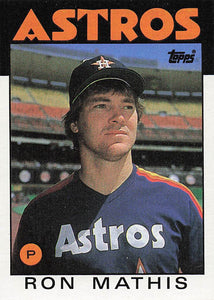 1986 Topps Ron Mathis #476 RC