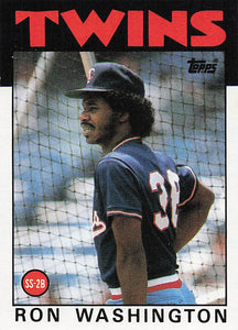 1986 Topps Ron Washington #513