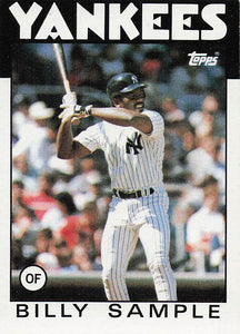 1986 Topps Billy Sample #533