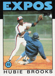 1986 Topps Hubie Brooks #555