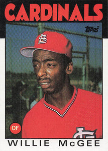1986 Topps Willie McGee #580