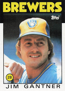 1986 Topps Jim Gantner #582