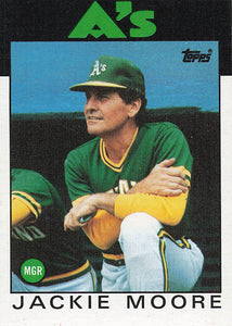 1986 Topps Jackie Moore #591