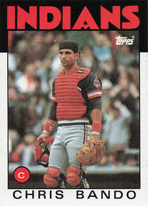 1986 Topps Chris Bando #594