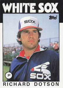 1986 Topps Richard Dotson #612