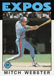 1986 Topps Mitch Webster #629 RC