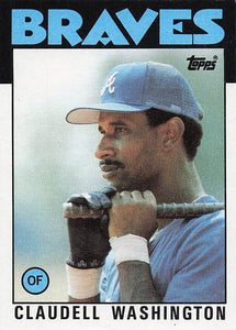1986 Topps Claudell Washington #675